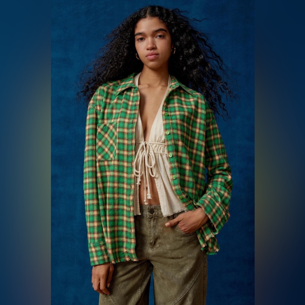 Urban Outfitters BDG Brixton Button-Down Flannel Shirt